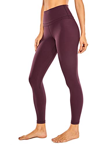 CRZ YOGA Damen Sports Yoga Leggings Sporthose mit Hoher Taille-Nackte Empfindung -63cm Dunkles Adobe 40 von CRZ YOGA