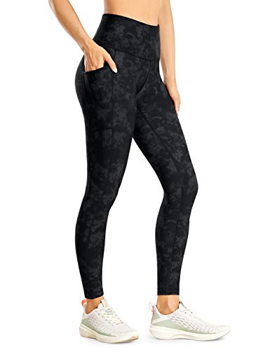 CRZ YOGA Damen Thermo Leggings mit Taschen Winter High Waist Fleece Sportleggins Yoga Leggins Warm Thermal Sporthose - 64 cm Der Rauchtintennebel 42 CRZ YOGA Damen Thermo Leggings mit Taschen Winter High Waist Fleece Sportleggins Yoga Leggins Warm Thermal Sporthose - 64 cm Der Rauchtintennebel 42 von CRZ YOGA