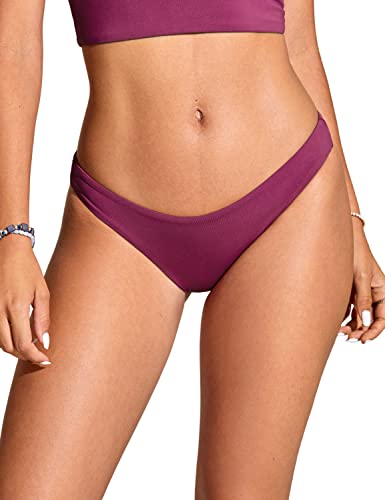 CRZ YOGA Damen Bikinihose Swim Beach Sports Bikini Bottom Sexy Badehose Fuchsie 38 von CRZ YOGA