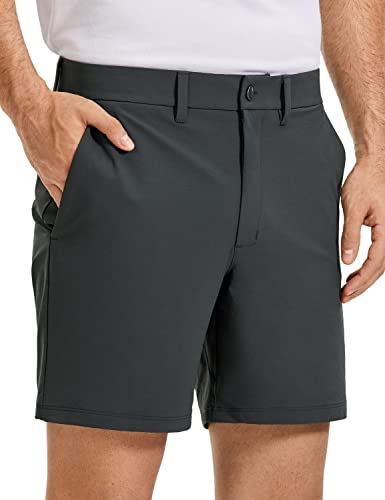 CRZ YOGA Herren Schnell Trocknend Golf Shorts Leichte Kurze Hose Sporthose mit Taschen Melanit 30W von CRZ YOGA