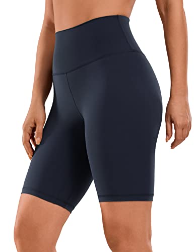 CRZ YOGA Naked Feeling Damen Radlerhose Blickdicht Hohe Taille Kurze Sporthose Yoga Sommer Shorts für Gym Sport - 20cm Marine 42 CRZ YOGA Naked Feeling Damen Radlerhose Blickdicht Hohe Taille Kurze Sporthose Yoga Sommer Shorts für Gym Sport - 20cm Marine 42 von CRZ YOGA