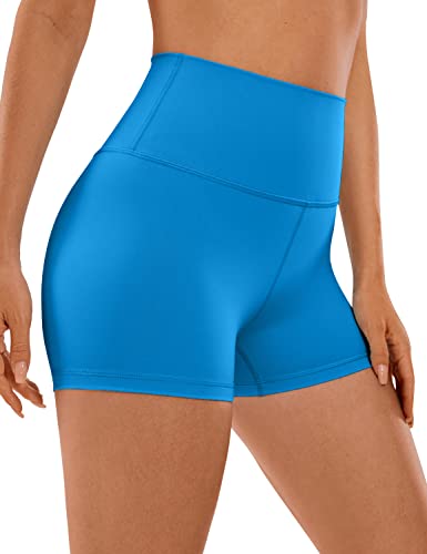 CRZ YOGA Naked Feeling Damen Radlerhose Blickdicht Hohe Taille Kurze Sporthose Yoga Sommer Shorts für Gym Sport - 7cm Madagaskar Blau 38 CRZ YOGA Naked Feeling Damen Radlerhose Blickdicht Hohe Taille Kurze Sporthose Yoga Sommer Shorts für Gym Sport - 7cm Madagaskar Blau 38 von CRZ YOGA