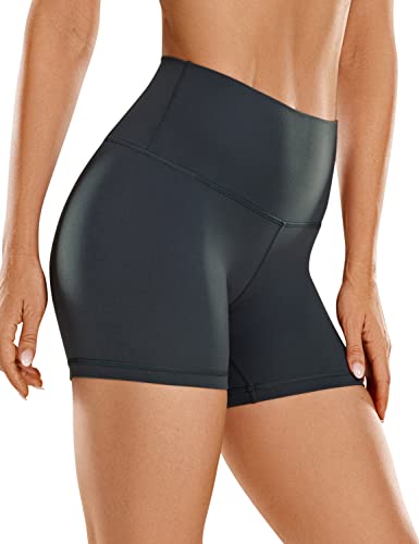 CRZ YOGA Butterluxe Damen Radlerhose Kurze Sporthose High Waist Yoga Sommer Shorts Laufshorts Fitness Hose - 10cm Melanit 40 CRZ YOGA Butterluxe Damen Radlerhose Kurze Sporthose High Waist Yoga Sommer Shorts Laufshorts Fitness Hose - 10cm Melanit 40 von CRZ YOGA