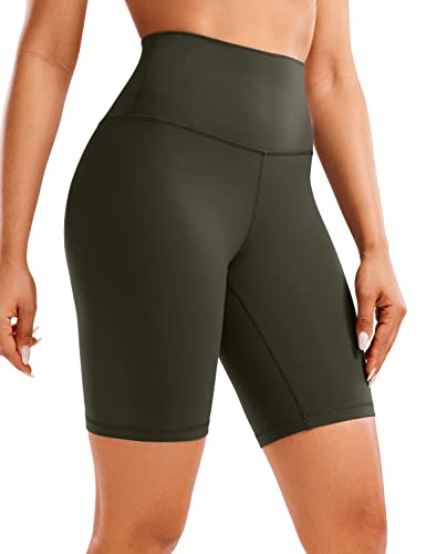 CRZ YOGA Butterluxe Damen Radlerhose Kurze Sporthose High Waist Yoga Sommer Shorts Laufshorts Fitness Hose - 20cm Olivgrun 42 CRZ YOGA Butterluxe Damen Radlerhose Kurze Sporthose High Waist Yoga Sommer Shorts Laufshorts Fitness Hose - 20cm Olivgrun 42 von CRZ YOGA