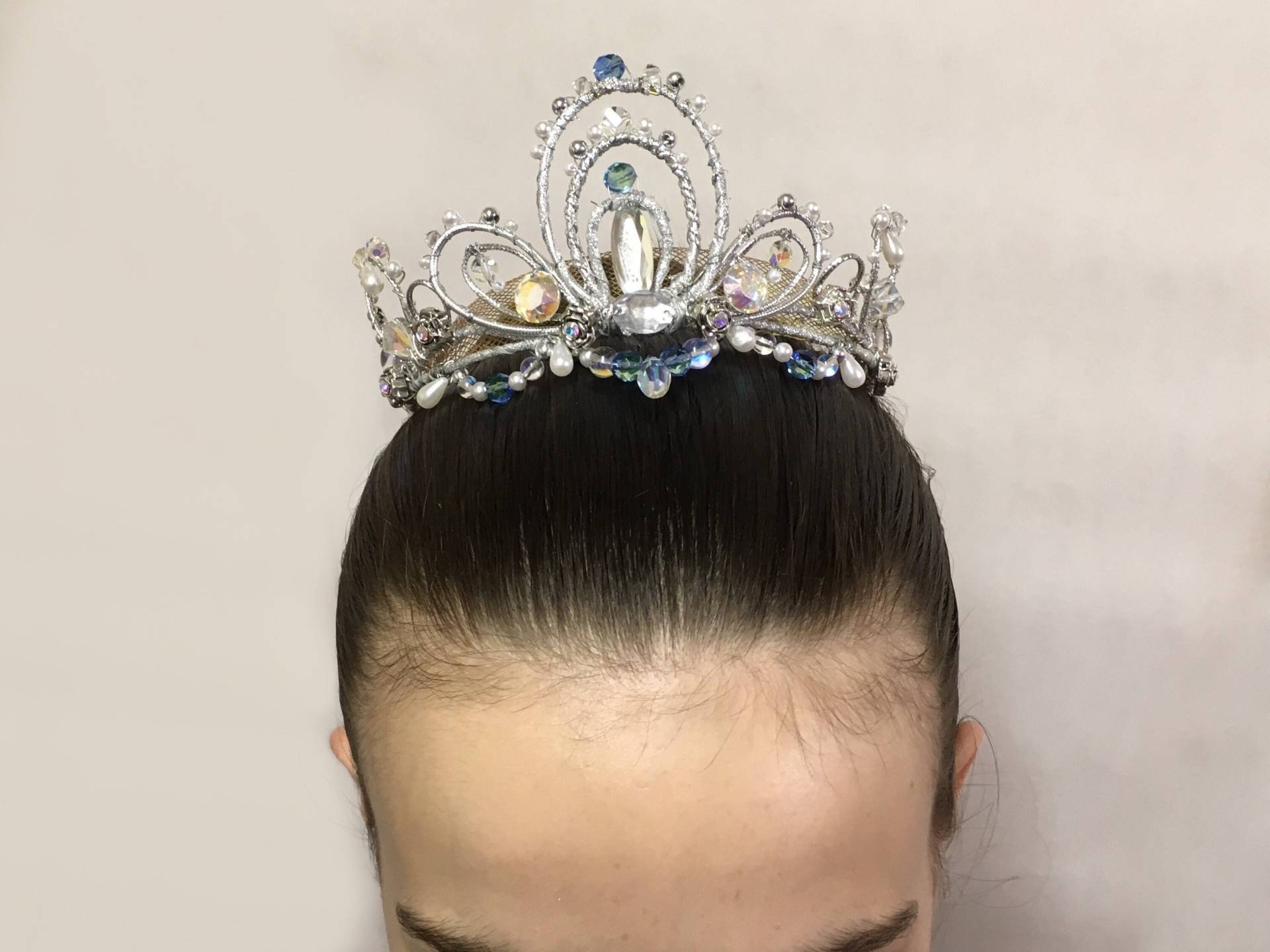 Silber Und Blaues Ballett Headpiece von CRdesignsDancewear