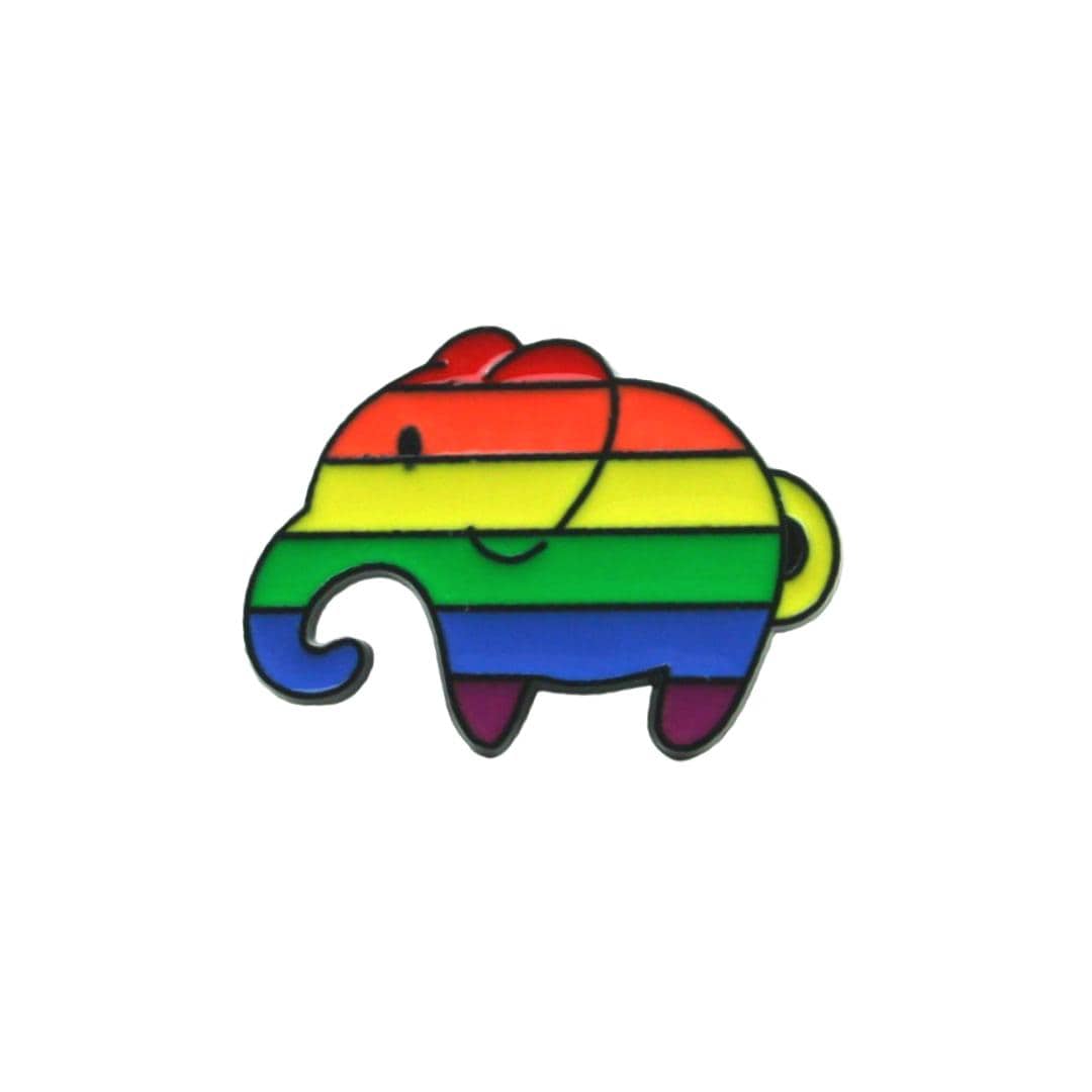Lgbtq Animal Emaille Pin/Broschen - Regenbogen Tiere Elefant Queerer Queer Accessories Schmuck Für von CSDCommunity