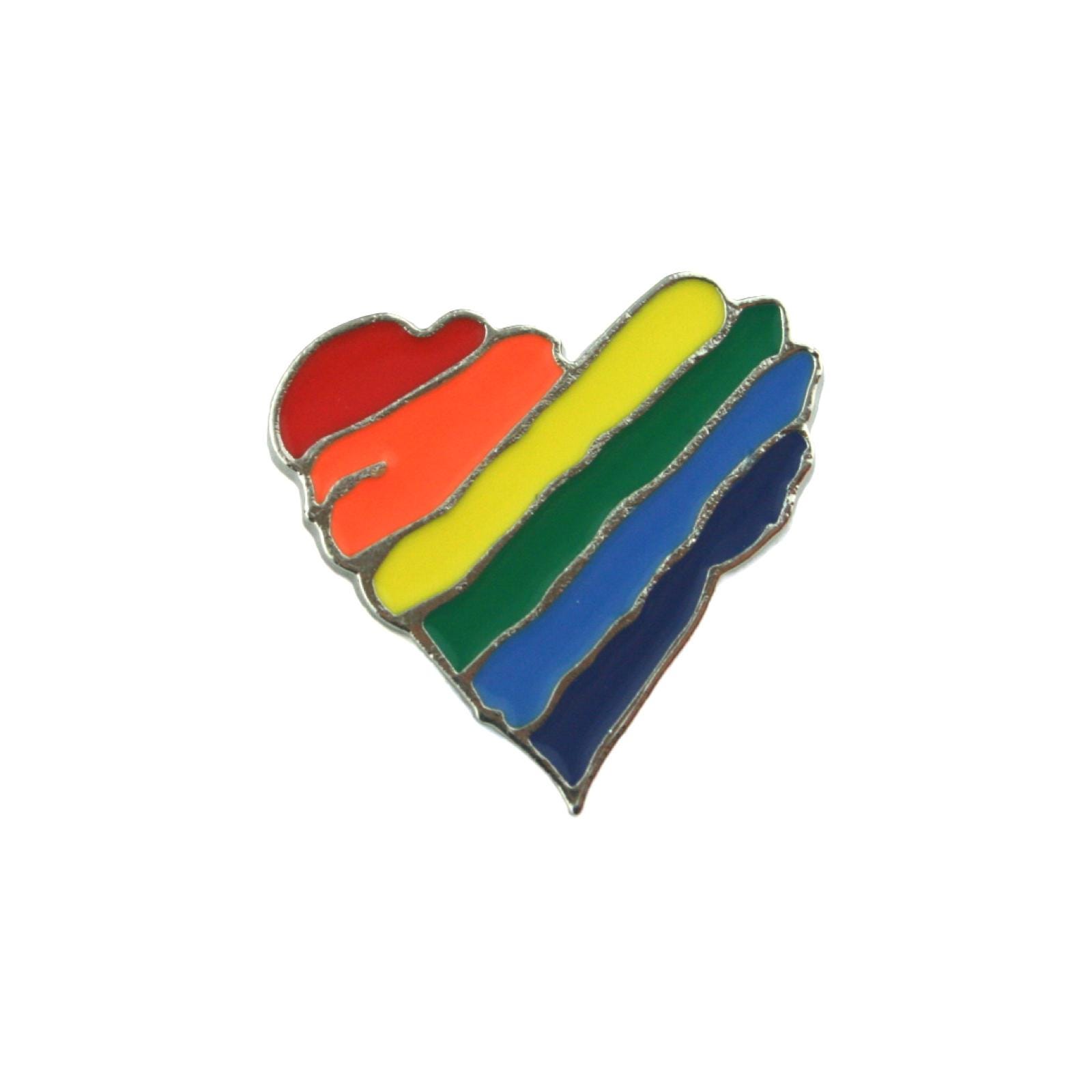 Lgbtq Herz Emaille Pin/Anstecker Brosche - Regenbogen Schmuck Accessoires Queer Accessories Für Lgbtq Herz Emaille Pin/Anstecker Brosche - Regenbogen Schmuck Accessoires Queer Accessories Für von CSDCommunity