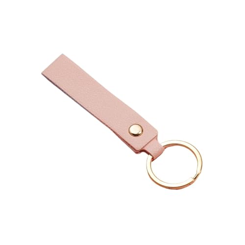 CSFFA 1/5 stücke PU Leder Schlüsselanhänger Werbegeschenk Leder Schlüsselanhänger for Männer Frauen Autoschlüsselband Taille Brieftasche Schlüsselanhänger Schlüsselanhänger(Pink_1pcs) von CSFFA