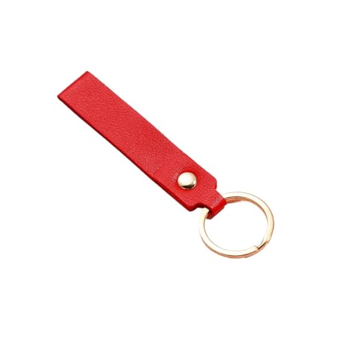 CSFFA 1/5 stücke PU Leder Schlüsselanhänger Werbegeschenk Leder Schlüsselanhänger for Männer Frauen Autoschlüsselband Taille Brieftasche Schlüsselanhänger Schlüsselanhänger(Red_1pcs) von CSFFA