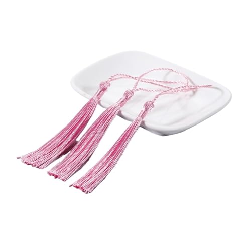 CSFFA 10 Teile/Paket Fransenbesatz Nähen Vorhänge Hängenden Seil Seide Quasten Schmuck Zubehör DIY Hochzeit Decor Liefert Großhandel(Pink_10Pcs) von CSFFA