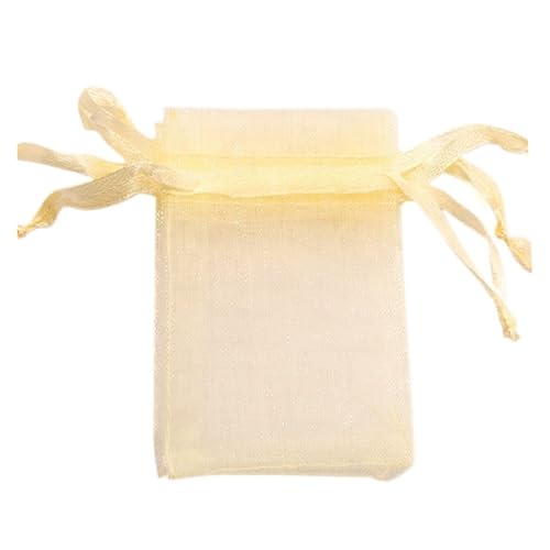 CSFFA 100 Teile/los Organzabeutel 5 * 7 cm, 7 * 9 cm, 9x12 cm Weihnachten Hochzeit Kordelzug Süßigkeitstaschen Geschenkbeutel Schmuck Verpackung Display(Gray) von CSFFA