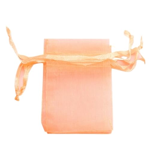 CSFFA 100 Teile/los Organzabeutel 5 * 7 cm, 7 * 9 cm, 9x12 cm Weihnachten Hochzeit Kordelzug Süßigkeitstaschen Geschenkbeutel Schmuck Verpackung Display(Silk_9x12cm 100pcs) von CSFFA