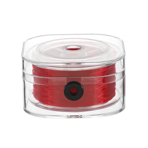 CSFFA 120 m/Rolle, Starke elastische Kristallperlenschnur, 0,5/0,6/0,8 mm, for Armbänder, Stretchfaden, Halsketten, DIY-Schmuckherstellung(Red_0.5mm x 120m) von CSFFA