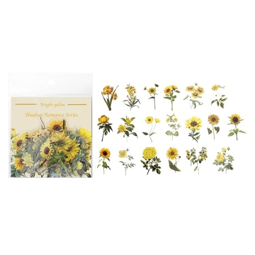 CSFFA 40 Teile/Beutel Pflanze Natur Blume Dekorative PVC Aufkleber Epoxidharz Handwerk Füllstoffe Material for DIY Epoxidharz Formen Buch Dekor(Silver) von CSFFA