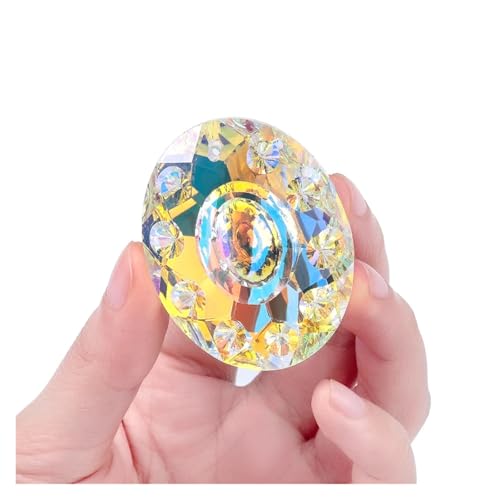 CSFFA AB-Farbe Kristallglas Prisma Anhänger 10 Formen Hängender Sonnenfänger Zubehör Regenbogen Maker Ornament Kristall Kronleuchter Teile(10) von CSFFA