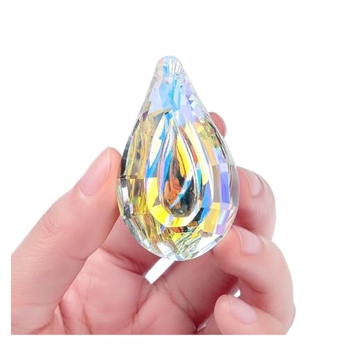 CSFFA AB-Farbe Kristallglas Prisma Anhänger 10 Formen Hängender Sonnenfänger Zubehör Regenbogen Maker Ornament Kristall Kronleuchter Teile(2) von CSFFA