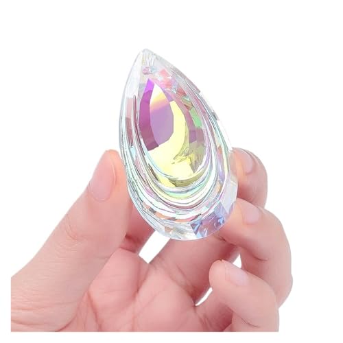 CSFFA AB-Farbe Kristallglas Prisma Anhänger 10 Formen Hängender Sonnenfänger Zubehör Regenbogen Maker Ornament Kristall Kronleuchter Teile(3) von CSFFA