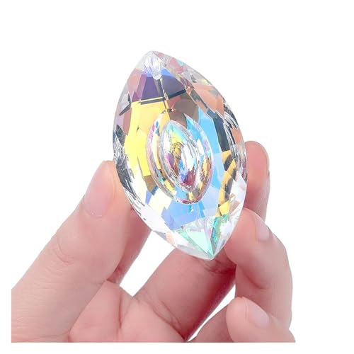 CSFFA AB-Farbe Kristallglas Prisma Anhänger 10 Formen Hängender Sonnenfänger Zubehör Regenbogen Maker Ornament Kristall Kronleuchter Teile(4) von CSFFA