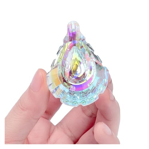 CSFFA AB-Farbe Kristallglas Prisma Anhänger 10 Formen Hängender Sonnenfänger Zubehör Regenbogen Maker Ornament Kristall Kronleuchter Teile(5) von CSFFA