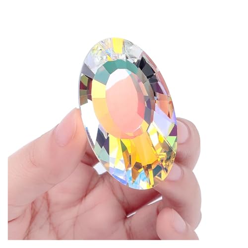 CSFFA AB-Farbe Kristallglas Prisma Anhänger 10 Formen Hängender Sonnenfänger Zubehör Regenbogen Maker Ornament Kristall Kronleuchter Teile(6) von CSFFA