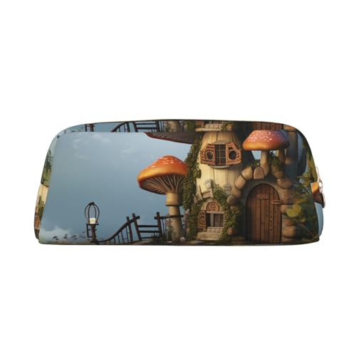 CSGJMYGS Federmäppchen aus Leder, Pilz-/Garten-Federmäppchen, großes Fassungsvermögen, Bleistift-Organizer mit Reißverschluss, tragbare Reise-Make-up-Tasche, Schreibtisch-Schreibwaren-Organizer für CSGJMYGS Federmäppchen aus Leder, Pilz-/Garten-Federmäppchen, großes Fassungsvermögen, Bleistift-Organizer mit Reißverschluss, tragbare Reise-Make-up-Tasche, Schreibtisch-Schreibwaren-Organizer für von CSGJMYGS