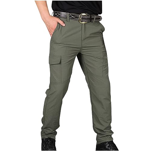 Arbeitshosen Männer Atmungsaktiv Herren Outdoorhose Bequemer Chinohosen für Praktische Arbeitskleidung Sweat-Shorts mit Taschen Solid Baumwolle Wanderhose Twill Hosen für Outdoor-Aktivitäten von CSHE