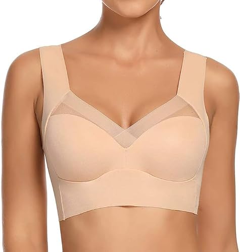 CSHE Damen Nahtlos Spitzen BH Weicher Damen Push-Up BH Gepolstert - Atmungsaktiver und Leichter, Klassische Bustier Damen BH Modern Feeling Schön Sportbh von CSHE