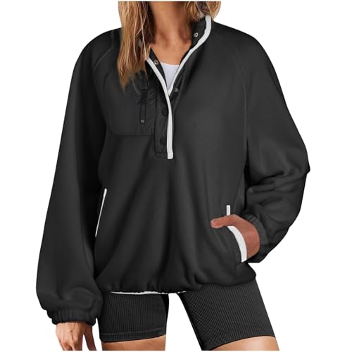 CSHE Fleecejacke Damen Winterjacke Warm Teddyjacke Winter Plüschjacke Mode Mantel mit Tasche Bequeme Übergangsjacke ohne kapuze kurzmantel Teddy Cardigan Outwear für Frauen von CSHE