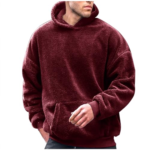CSHE Hoodie Herren Basic Kapuzenpullover Langarm Sweatshirts Basic Pullover mit Kapuze Oversize Kapuzen Pullover Sweatjacke Herren Sportjacke Kapuzenjacke Streetwear Kapuzenpulli von CSHE