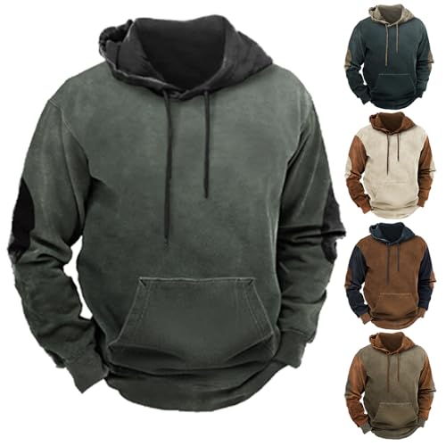 CSHE Hoodie Herren Kapuzenpullover 2024 Winter Warm Freizeit Pullover Langarm Kordelzug Sweatshirt Männer Kapuzenpulli Hooded Sweat von CSHE