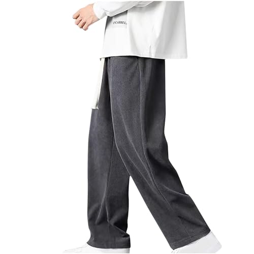 Cordhose Herren Baggy Jogginghose Mode EinFarbig Sweatpants Weites Bein Freizeithosen Elastische Taille Sporthose Casual Männer Sweathose Mit Taschen Outdoor Fitness Hosen Cordhose Herren Baggy Jogginghose Mode EinFarbig Sweatpants Weites Bein Freizeithosen Elastische Taille Sporthose Casual Männer Sweathose Mit Taschen Outdoor Fitness Hosen von CSHE