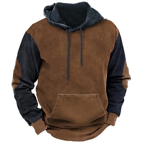 Hoodie Herren Oversize Kapuzenpullover Casual Winter Warm Hoodie Langarm Pullover mit Kapuze Männer Sweatshirt Herbst Winter Oberteile Fashion Streetwear Mit Taschen von CSHE