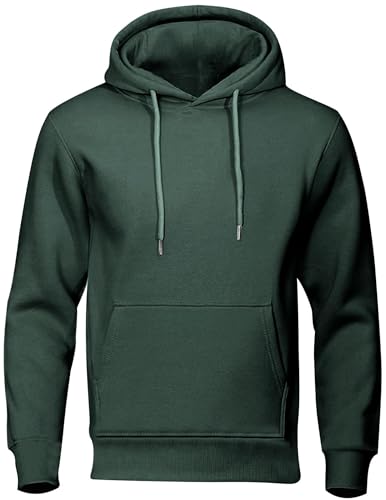 Hoodie Herren Oversize Sweatshirt Casual Pullover Hoody mit Kapuze Männer Einfarbig Kapuzenpullover Frühling und Herbst Oberteil Longsleeve Regular Fit Hooded Y2k Pulli von CSHE