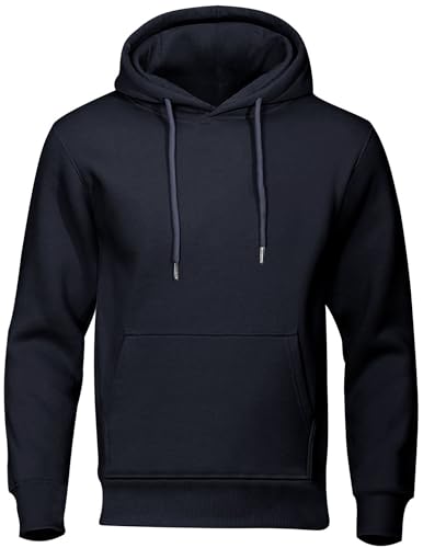 Hoodie Herren Oversize Sweatshirt Casual Pullover Hoody mit Kapuze Männer Einfarbig Kapuzenpullover Frühling und Herbst Oberteil Longsleeve Regular Fit Hooded Y2k Pulli von CSHE