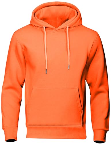 Hoodie Herren Oversize Sweatshirt Casual Pullover Hoody mit Kapuze Männer Einfarbig Kapuzenpullover Frühling und Herbst Oberteil Longsleeve Regular Fit Hooded Y2k Pulli von CSHE