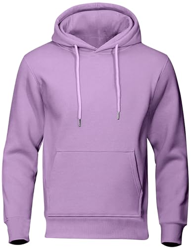 Hoodie Herren Sweatshirt mit Kapuze Casual Pullover Hoody Männer Einfarbig Kapuzenpullover Baumwolle Oberteil Frühling und Herbst Longsleeve Regular Fit Hooded Sweater Lässig Sportshirt S - 3XL von CSHE