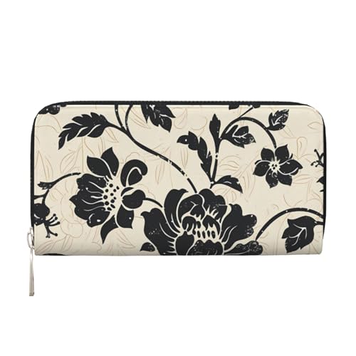 CSIVKEJ Geldscheinklammer mit Reißverschluss, PU-Leder, lang, mit Kartenfächern, Bohemian 13, Einheitsgröße, Zeitgenössisch von CSIVKEJ