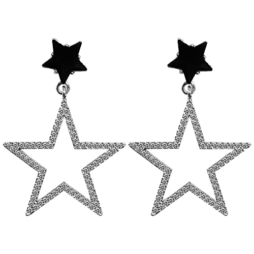 Strass Stern Quaste Ohrringe Lange Stern Baumeln Ohrring Kronleuchter Ohrringe für Frauen Kristall Fransen Stern Tropfen Ohrring, Zink, Zirkonia Strass Stern Quaste Ohrringe Lange Stern Baumeln Ohrring Kronleuchter Ohrringe für Frauen Kristall Fransen Stern Tropfen Ohrring, Zink, Zirkonia von CSIYANJRY99