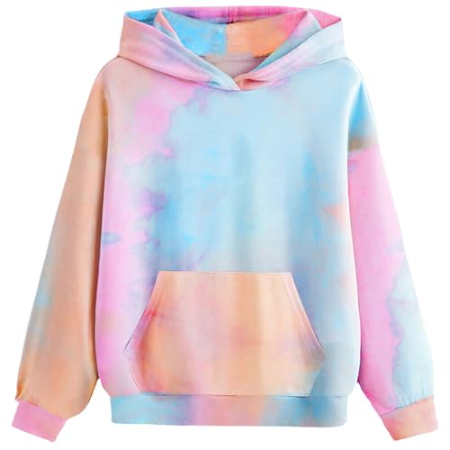 CSKJ Mädchen Hoodie Batik Kinder Pullover Freizeit Mode Sweatshirt mit Kapuze Herbst Winter Langarm Kapuzenpullover für Mädchen 4-14 Jahre CSKJ Mädchen Hoodie Batik Kinder Pullover Freizeit Mode Sweatshirt mit Kapuze Herbst Winter Langarm Kapuzenpullover für Mädchen 4-14 Jahre von CSKJ