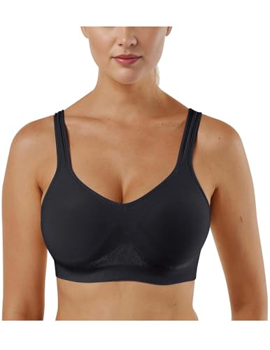 CSKJ Sport BH Damen Ohne Bügel Bustier Rückenfrei Sportunterwäsche BH Set Push Up BH Große Brüste Starker Halt 1er 2er 3er Pack Klassische BHS Bügelloser BH Bequemer Nahtlose Unterwäsche Schlaf BH von CSKJ