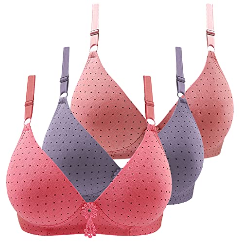 Fashion Sale Damen - 3er Set BH Ohne Bügel Frau Sport BH Bequem Nahtlose Dessous Frauen Sexy Reizwäsche Klassische Push Up BH Spitze, BH-Set3, XL von CSKJ