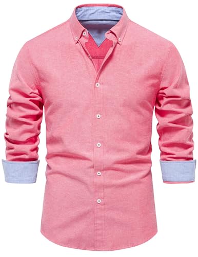 Hemd Herren Langarm Herbsthemd Regular Businesshemd Herren Freizeithemd Regular Fit Men Shirts Freizeithemd Hemd Herren Langarm Herbsthemd Regular Businesshemd Herren Freizeithemd Regular Fit Men Shirts Freizeithemd von CSKJ