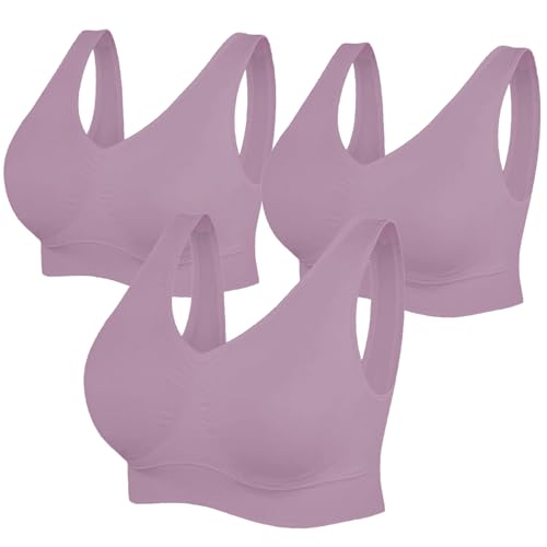 Sport BH Damen Push up Sports Bra Ohne Bügel Sport BH Rückenfrei mit Breiten Trägern für Besseren Halt und Unterstützung von CSKJ