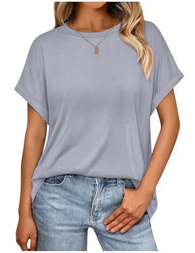 T-Shirt Damen Sommer Flügelärmeln Tank Top Basic Armelloses Oberteil Freizeit Lassig von CSKJ