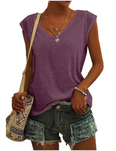 Tshirt Damen Elegant V Ausschnitt T-Shirt Weiss Bluse Kurzarm Shirt Sportshirt Locker Frauen Schwarz Grau Oberteile Sommer Alltag Basic Top Teenager Mädchen Kleidung Tuniken Blusen von CSKJ