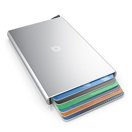 CSL - Kartenetui RFID Blocker PopUp - Aluminium Karten Schutzhülle - NFC RFID Abschirmung Blocking - Kreditkartenhülle - für bis zu 6 Karten, kompakt und stabil - sichere Aufbewahrung - Silber CSL - Kartenetui RFID Blocker PopUp - Aluminium Karten Schutzhülle - NFC RFID Abschirmung Blocking - Kreditkartenhülle - für bis zu 6 Karten, kompakt und stabil - sichere Aufbewahrung - Silber von CSL-Computer