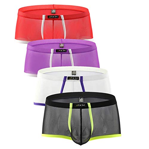 CSMARTE Unterwäsche für Männer – Boxer Slip Stripe Slip Sexy Transparent Trunks, 4 Unisex, M von CSMARTE