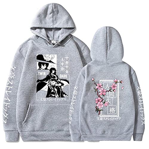 Bungo Stray Dogs Hoodies Anime Cartoons Figuren Dazai Osamu Grafik Langarm Pullover Sweatshirt für Männer Frauen Jugend von CSOCKS