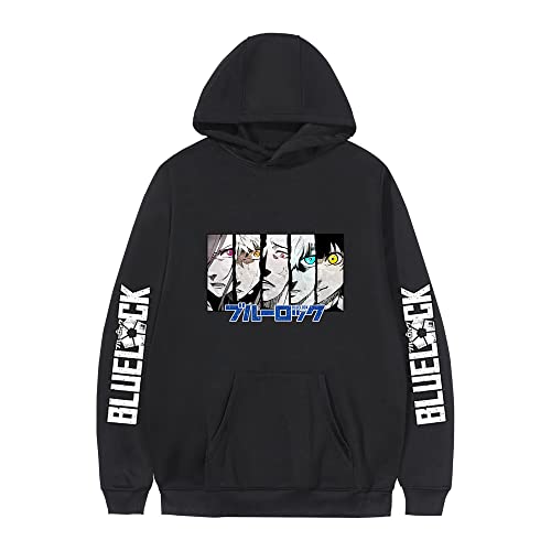 CSOCKS Anime Blue Lock Hoodie Yoichi Isagi Graphics Langarm-Sweatshirt mit Kapuze für Teenager und Erwachsene von CSOCKS