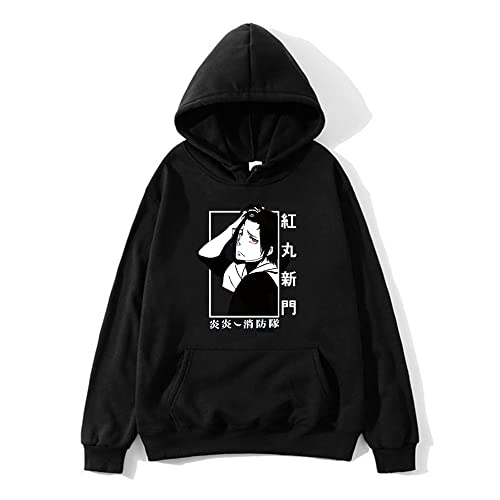 CSOCKS Anime Fire Force Hoodie Shinra Kusakabe Benimaru Shinmon Cosplay Kapuzenpulli Männer Frauen Harajuku Pullover mit Taschen von CSOCKS